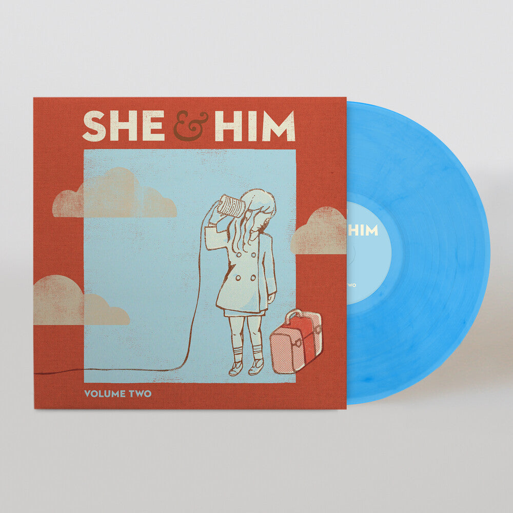 She & Him- Volume Two - Sky Blue (Blue) [Colored Vinyl] - LP