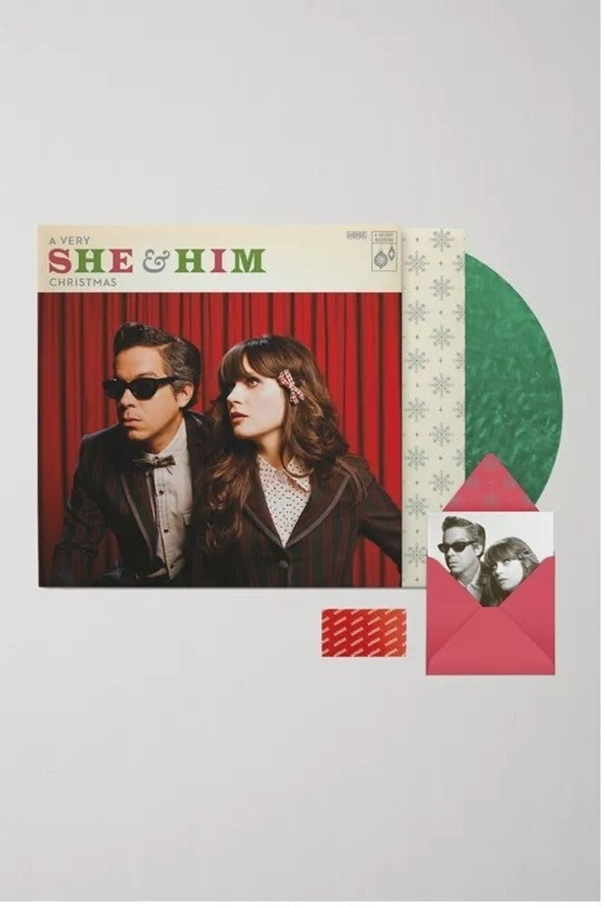 She & Him- Very She & Him Christmas (Green Vinyl) - LP