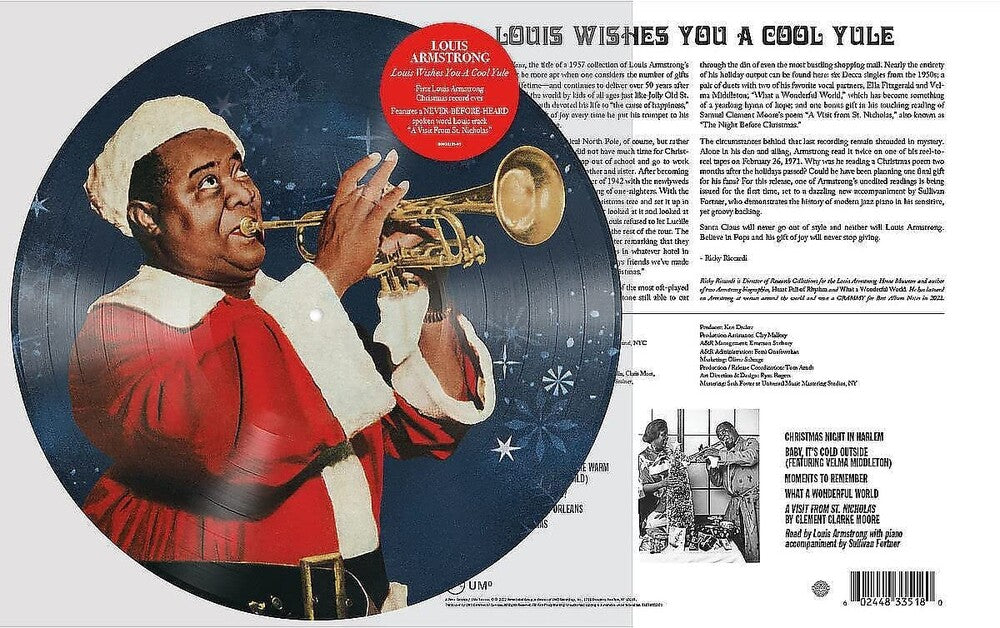 Louis Armstrong- Louis Wishes You a Cool Yule [Limited Edition Picture Disc LP] - LP
