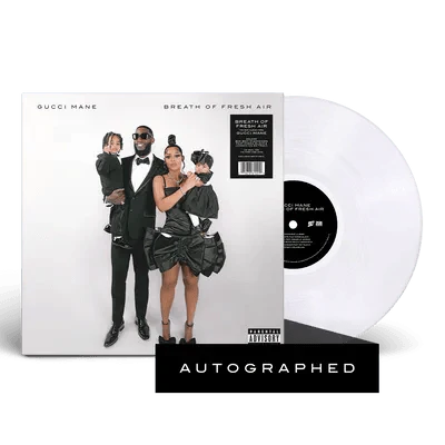 Gucci Mane- Breath Of Fresh Air (Indie Exclusive w/ Autographed Insert Clear Vinyl) - LP