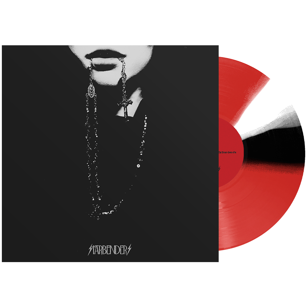 Starbenders- The Beast Goes On [Indie Exclusive Trans Red w/ Black + White Twists] - LP