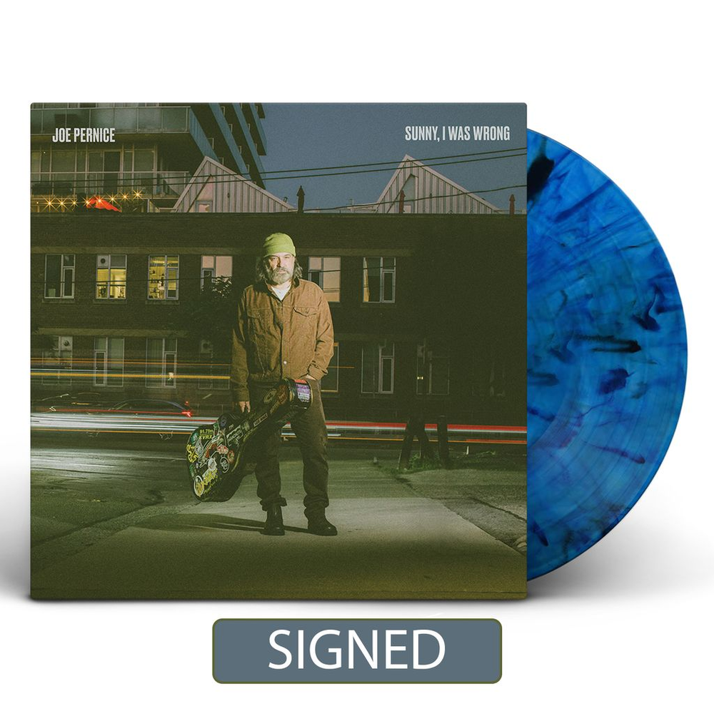Joe Pernice- Sunny, I Was Wrong [Autographed Indie Exclusive Blue and Black Splatter] - LP