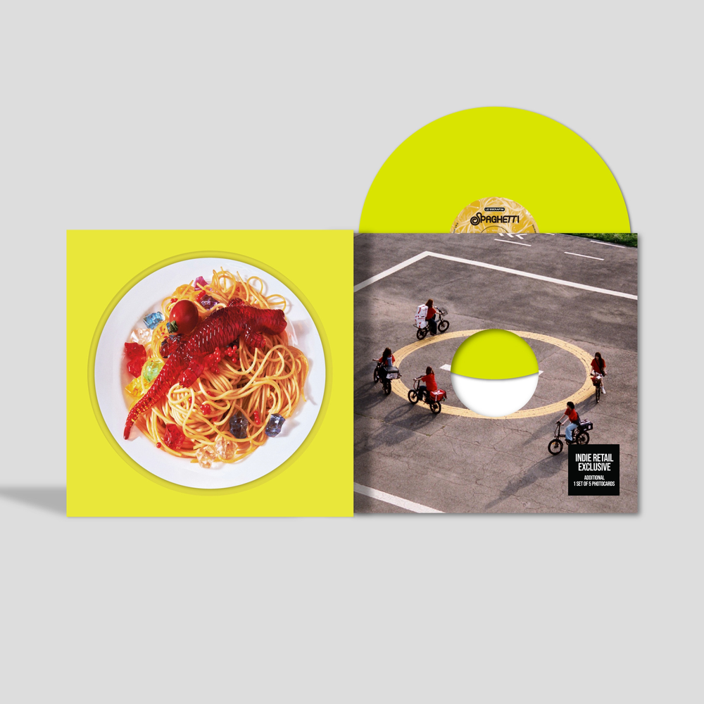 LE SSERAFIM- 1st Single Album 'SPAGHETTI' (Indie Exclusive) [Neon Yellow + Photocards] - LP