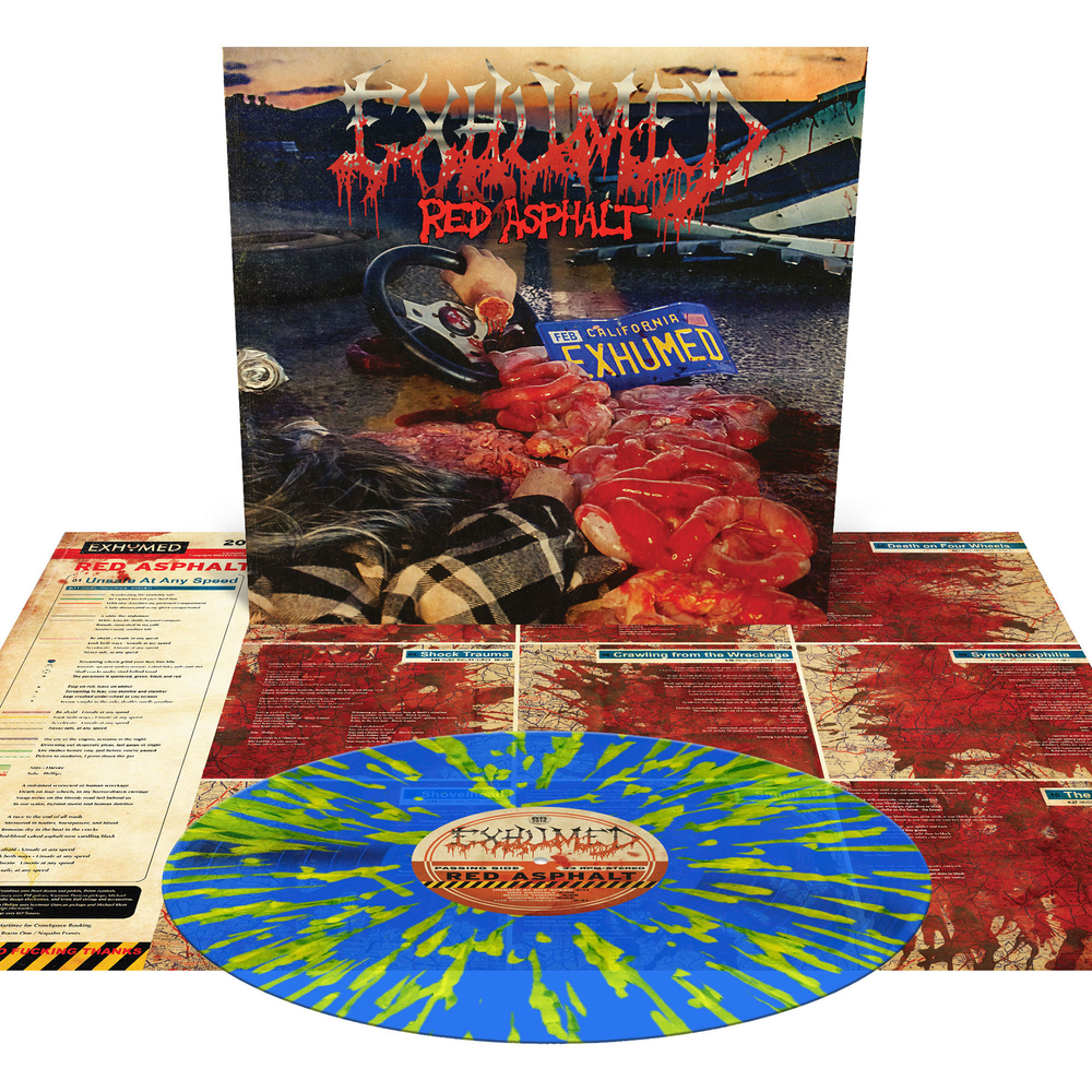 Exhumed- Red Asphalt Mocks [Orchard Indie Exclusive Royal Blue with Splatter] - LP