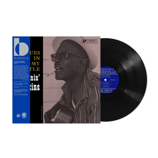 Lightnin' Hopkins- Blues In My Bottle (Bluesville Acoustic Sounds Series) [180g Black Vinyl - paper wrapped jacket] - LP