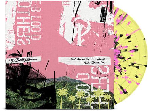 The Blood Brothers- Burn, Piano Island, Burn (Deluxe Ed.) Yellow w/Pink & Black Splatter - LP