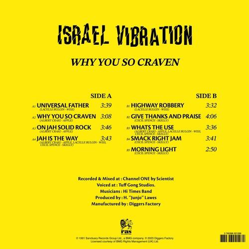 Israel Vibration- Why You So Craven - LP
