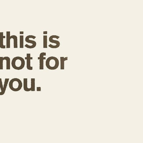 Matthew Bourne: This Is Not For You. [ LP ]
