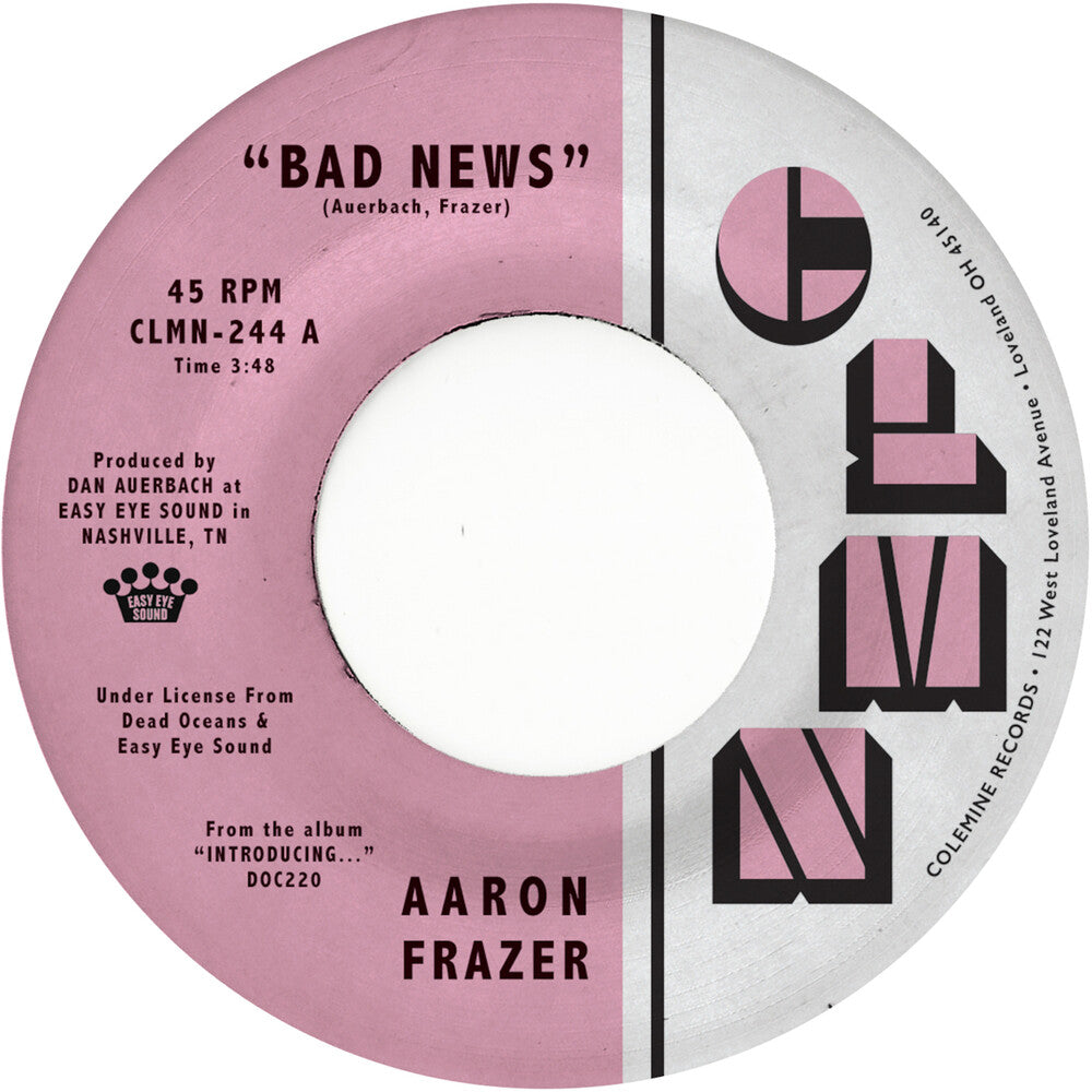 Aaron Frazer- Bad News / Done Lyin - Grey [Colored Vinyl] (Gry) - LP