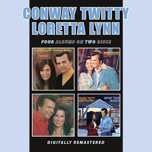 Conway Twitty & Loretta Lynn: Feelins / United Talent / Dynamic Duo / Honky Tonk Heroes  [ CD ]