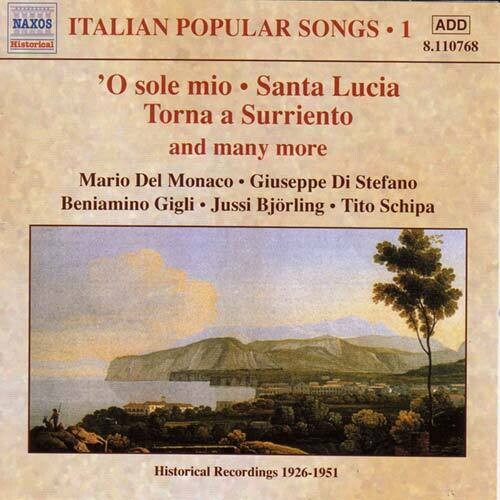Italian Popular Songs: Vol. 1  [ CD ]