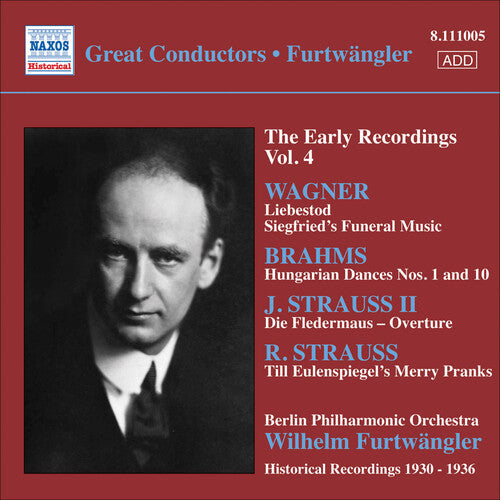 Wilhelm Furtwangler: Early Recordings Vol. 4  [ CD ]