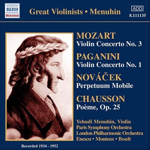 Yehudi Menuhin: VN Con 3  [ CD ]
