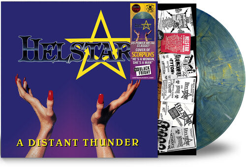 Helstar- Distant Thunder - Electric-Ocean (Colored Vinyl, Blue) - LP