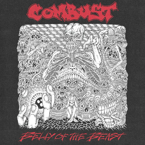 Combust- Belly of the Beast (Clear w/Black & Red Splatter Vinyl) - LP
