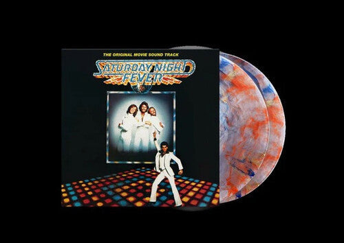 Bee Gees- Saturday Night Fever (Original Soundtrack) - Limited Red, Orange & Blue Marble Colored Vinyl (Import) - LP