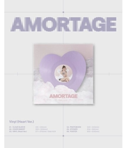 Jisoo- Amortage - Heart Version - incl. Photobook, Sticker + Poster - LP