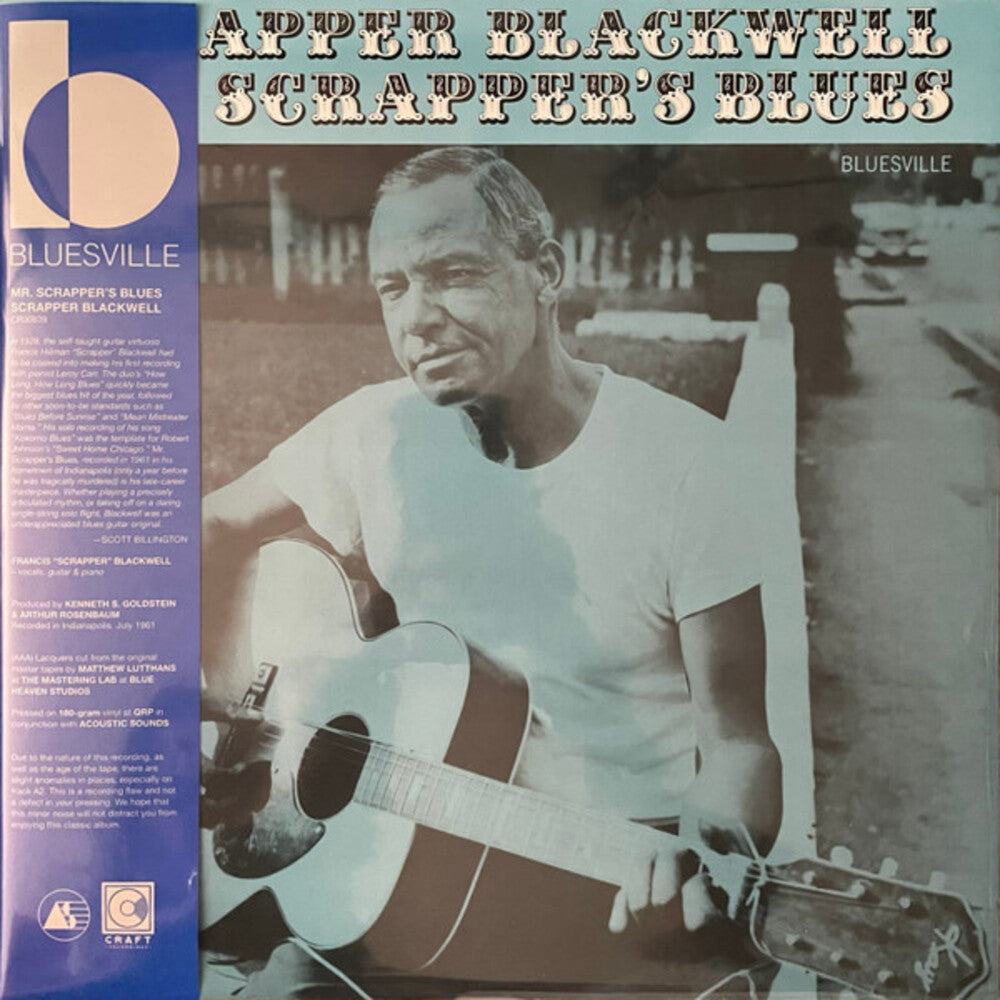 Scrapper Blackwell- Mr. Scrapper's Blues (Bluesville Acoustic Sound Series) -  [180g LP] - LP