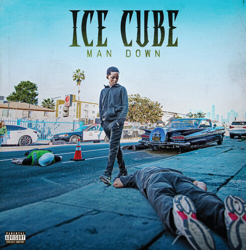 Ice Cube- Man Down - Limited Deluxe Edition Blue With White Marble Vinyl (Indie Exclusive Vinyl) - LP