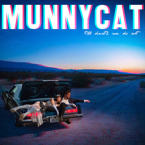 Munnycat: Till Death We Do Art - Red/Blue Split - VINYL