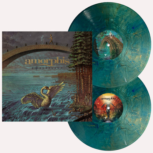 Amorphis- Borderland (Green Blue Marbled Vinyl incl. Bonus Tracks) (Indie Exclusive Vinyl) - LP