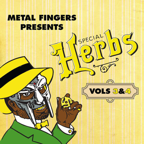 MF Doom- Metal Fingers Presents: Special Herbs Vol. 3 & 4 - Yellow Vinyl - LP