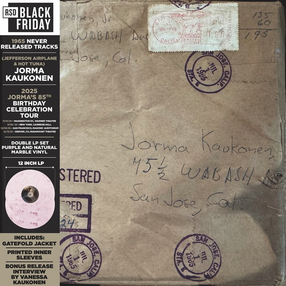 Jorma Kaukonen- Wabash Avenue: 1965 Never Released Tracks [RSD Black Friday 2025] - LP