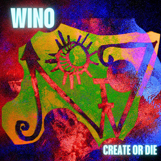 Wino- Create Or Die (Blk) [Colored Vinyl] (Red) - LP