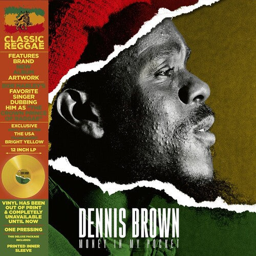 Dennis Brown- Money in My Pocket - Yellow - LP