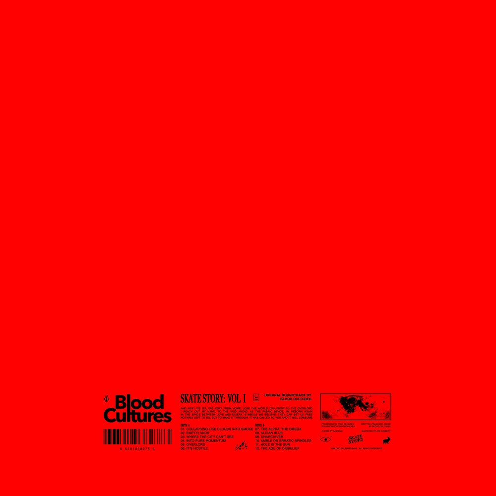 Blood Cultures- Skate Story Vol. 1 [Colored Vinyl] (Red) - LP