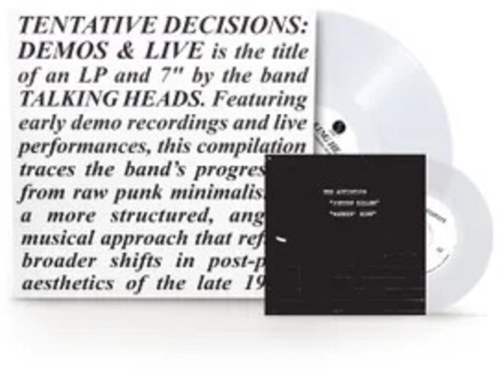 Talking Heads- Tentative Decisions: Demos & Live [RSD Black Friday 2025] - LP