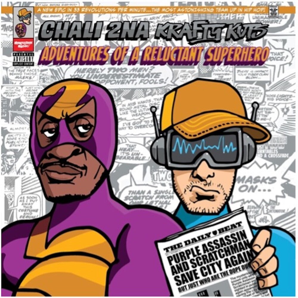 Chali 2na / Krafty Kuts- Adventures Of A Reluctant Superhero [Indie Exclusive] [Colored Vinyl] - LP