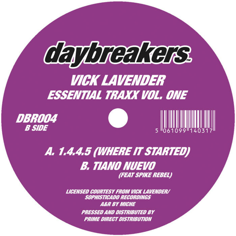Vick Lavender- Essential Traxx Vol. 1 - LP
