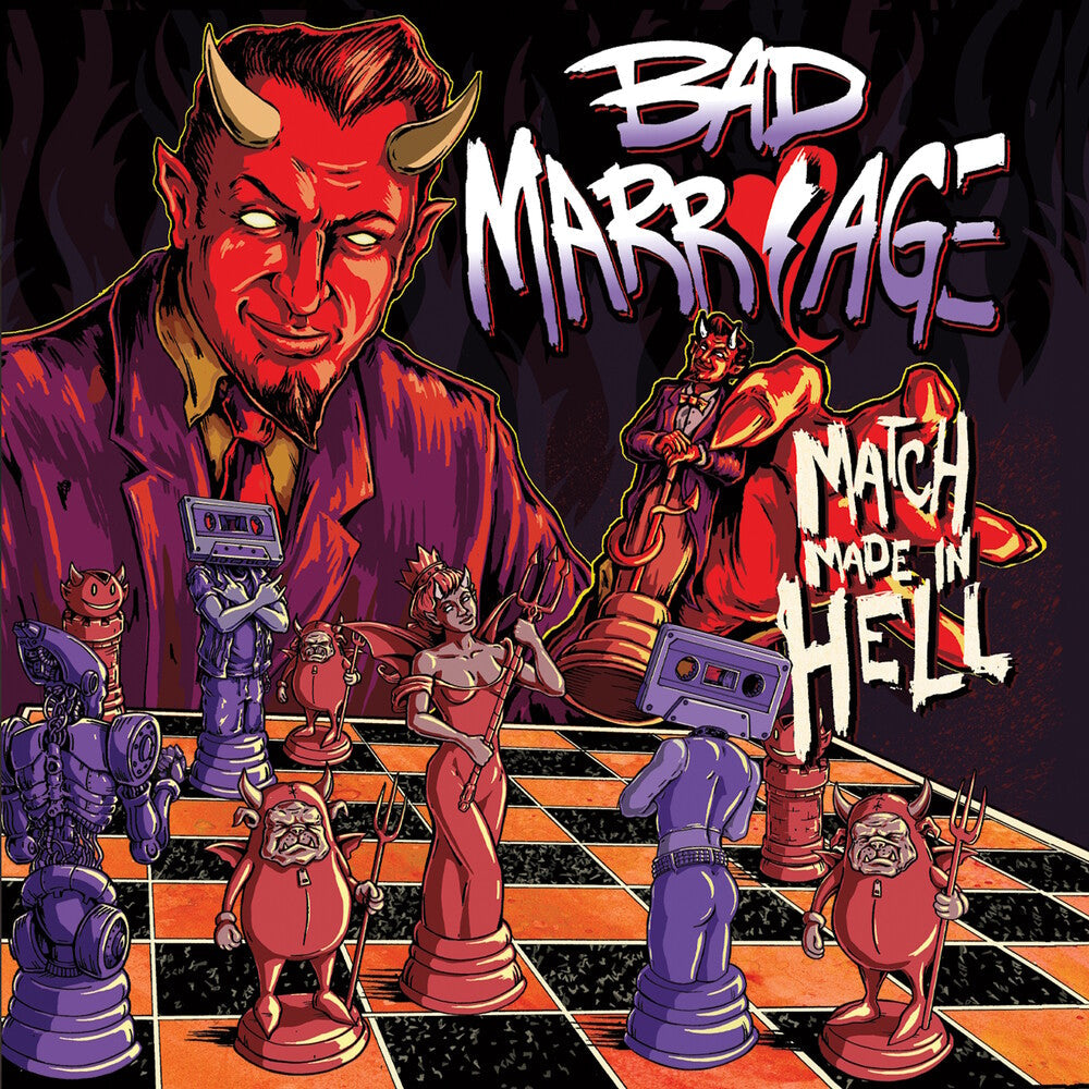 Bad Marriage- Match Made In Hell - Blood Moon [Colored Vinyl] (Gate) - LP