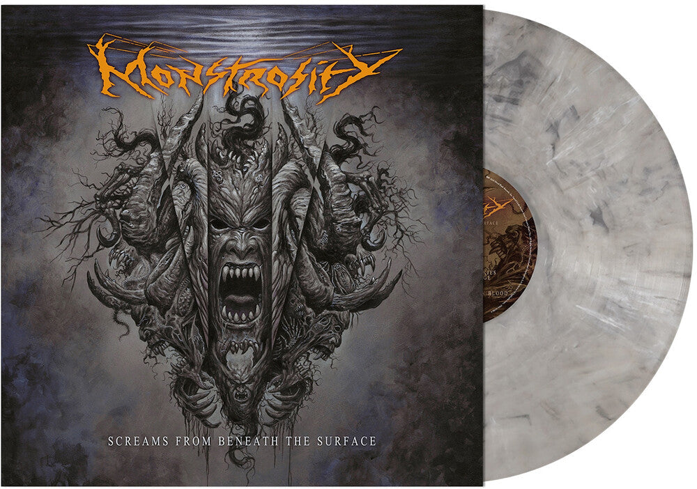 Monstrosity- Screams from Beneath the Surface [Gray Marbled] - LP