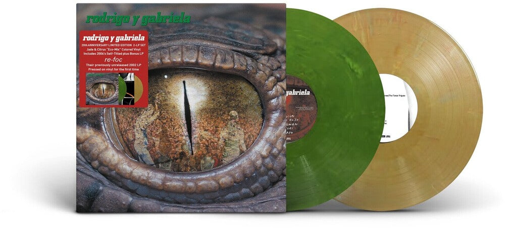 Rodrigo Gabriela Y- Rodrigo Y Gabriela with bonus disc Re-Foc (20th Anniversary Edition) [Jade & Citrus Colored Vinyl] - LP