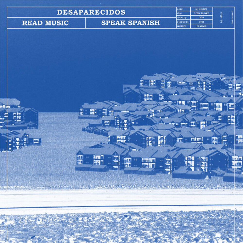 Desaparecidos (Bright Eyes)- Read Music / Speak Spanish [Light Blue, Cream, Orange Tri Color] (DAMAGED) - LP