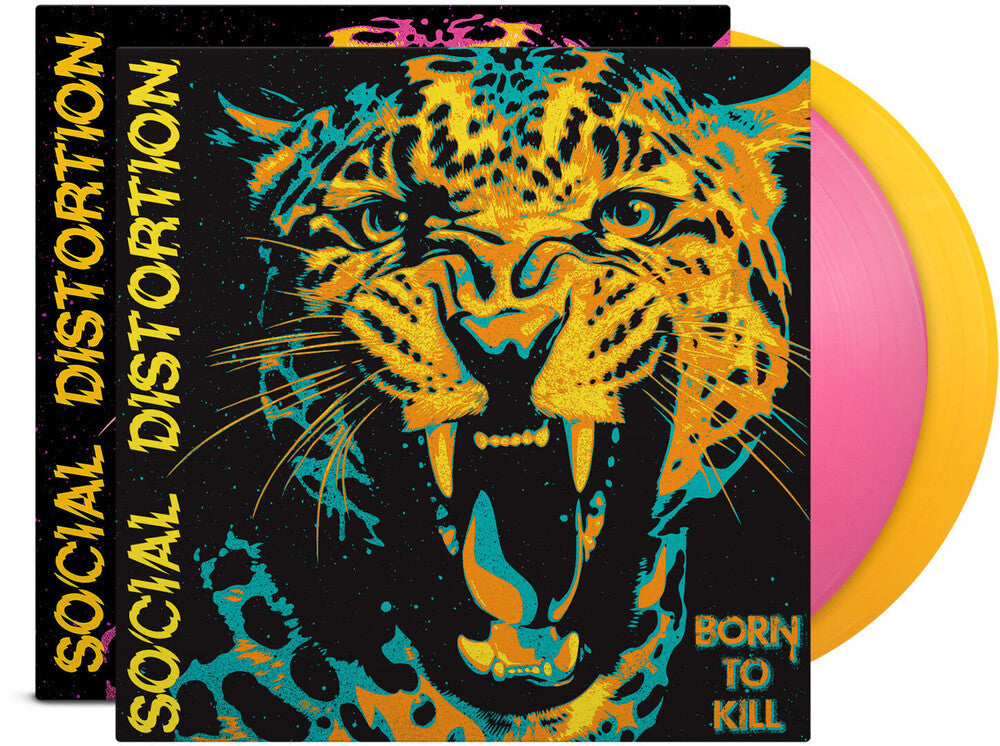 Social Distortion- Born to Kill [Indie Exclusive Pink & Yellow Vinyl with Alternative Art Print] - LP