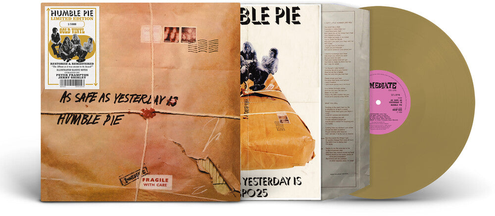 Humble Pie- As Safe As Yesterday Is - Gold [Colored Vinyl] (Gol) [Limited Edition] - LP