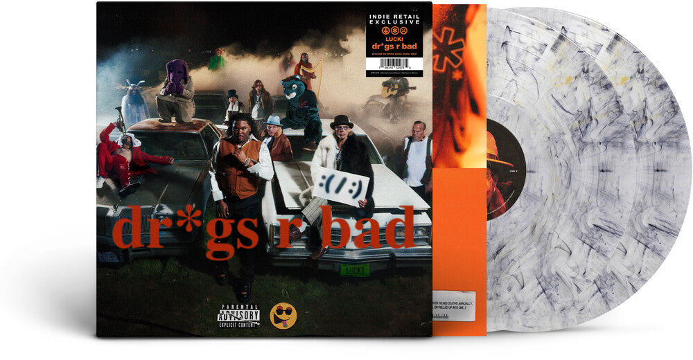 Lucki- Dr*Gs R Bad [Indie Exclusive] White [Clear Vinyl] [Limited Edition] (Wht) [Indie Exclusive] - LP