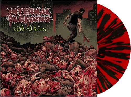 Internal Bleeding: Settle All Scores - Red & Black Splatter Vinyl - VINYL