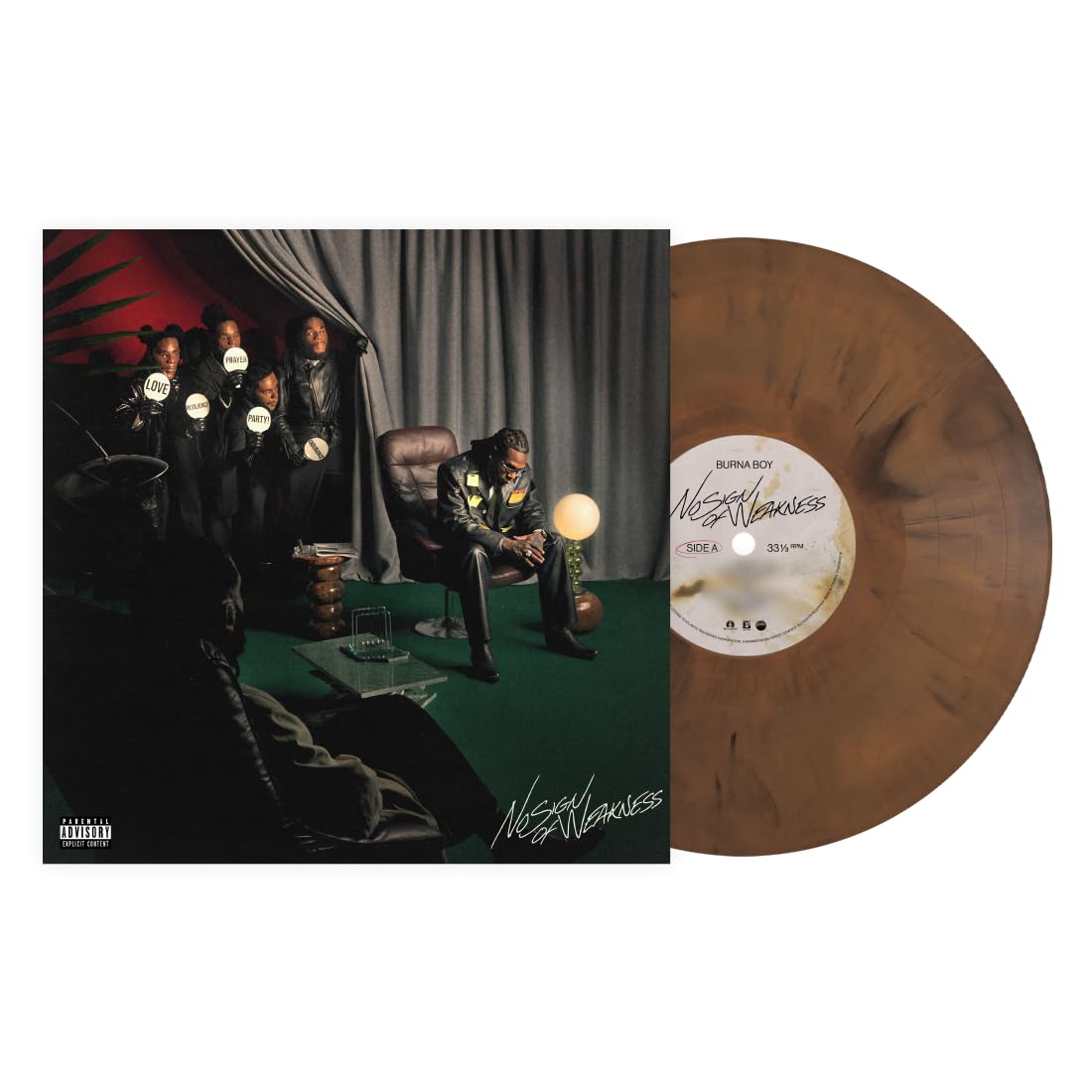 Burna Boy- No Sign Of Weakness (Brown Opaque Vinyl) - LP