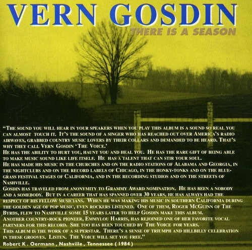 Vern Gosdin: There Is a Season  [ CD ]