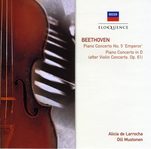 Alica Larrocha De: Beethoven: Pno Cto No 5 / VLN Cto in D (Pno Arr)  [ CD ]
