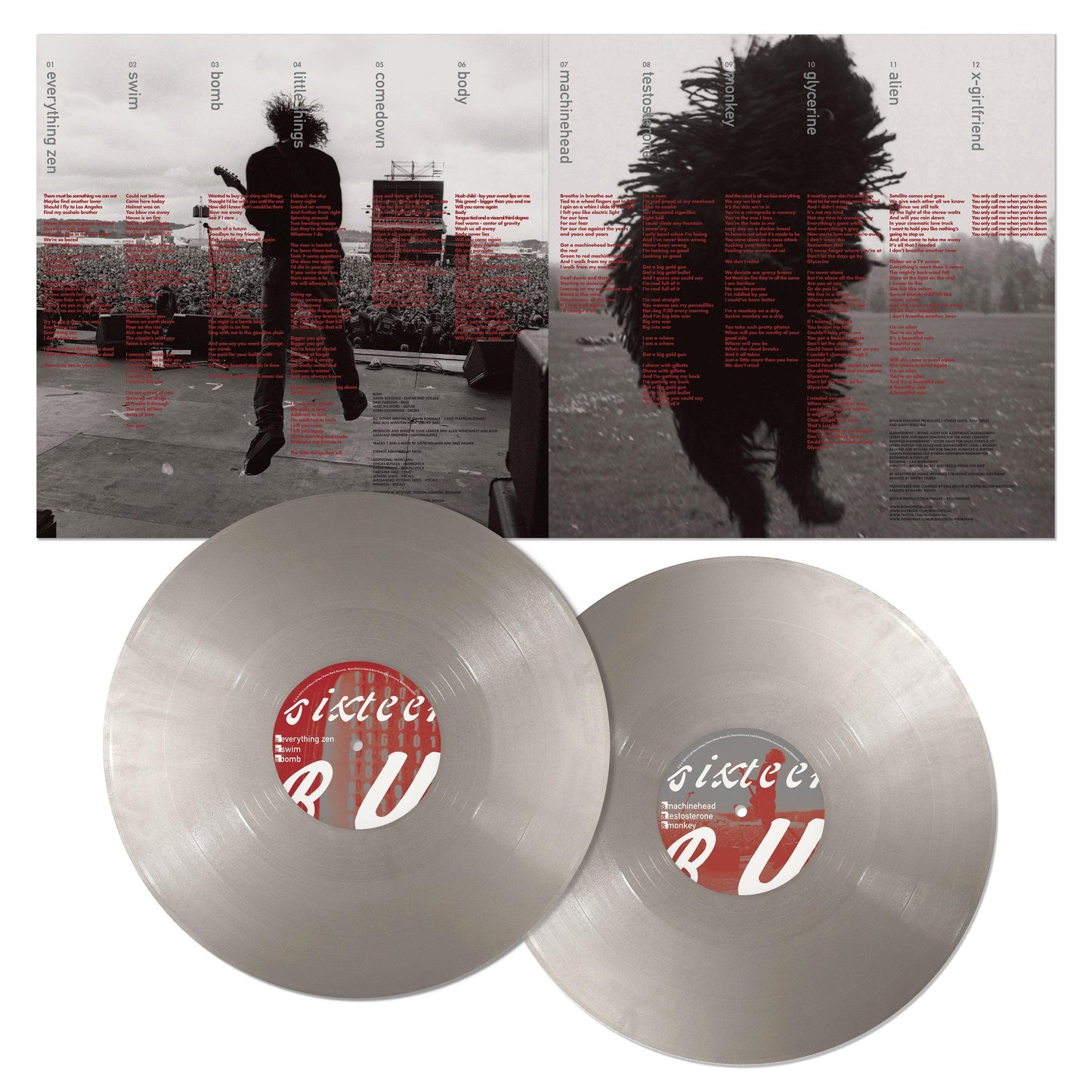 Bush- Sixteen Stone (30th Anniversary Edition) [Silver 2 LP] (Indie Exclusive Vinyl) - LP