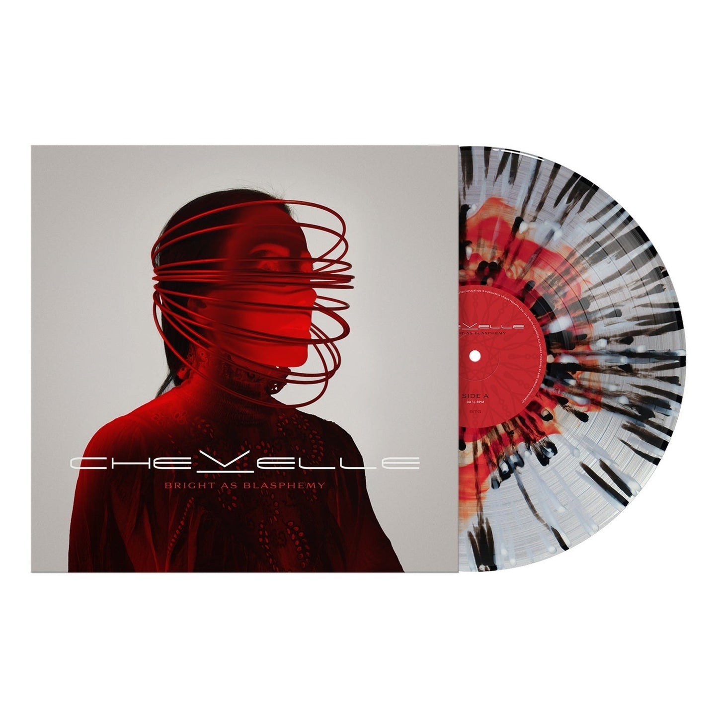 Chevelle- Bright as Blasphemy [Ruby/Clear/White-Black Splatter Vinyl] (Indie Exclusive Vinyl) - LP