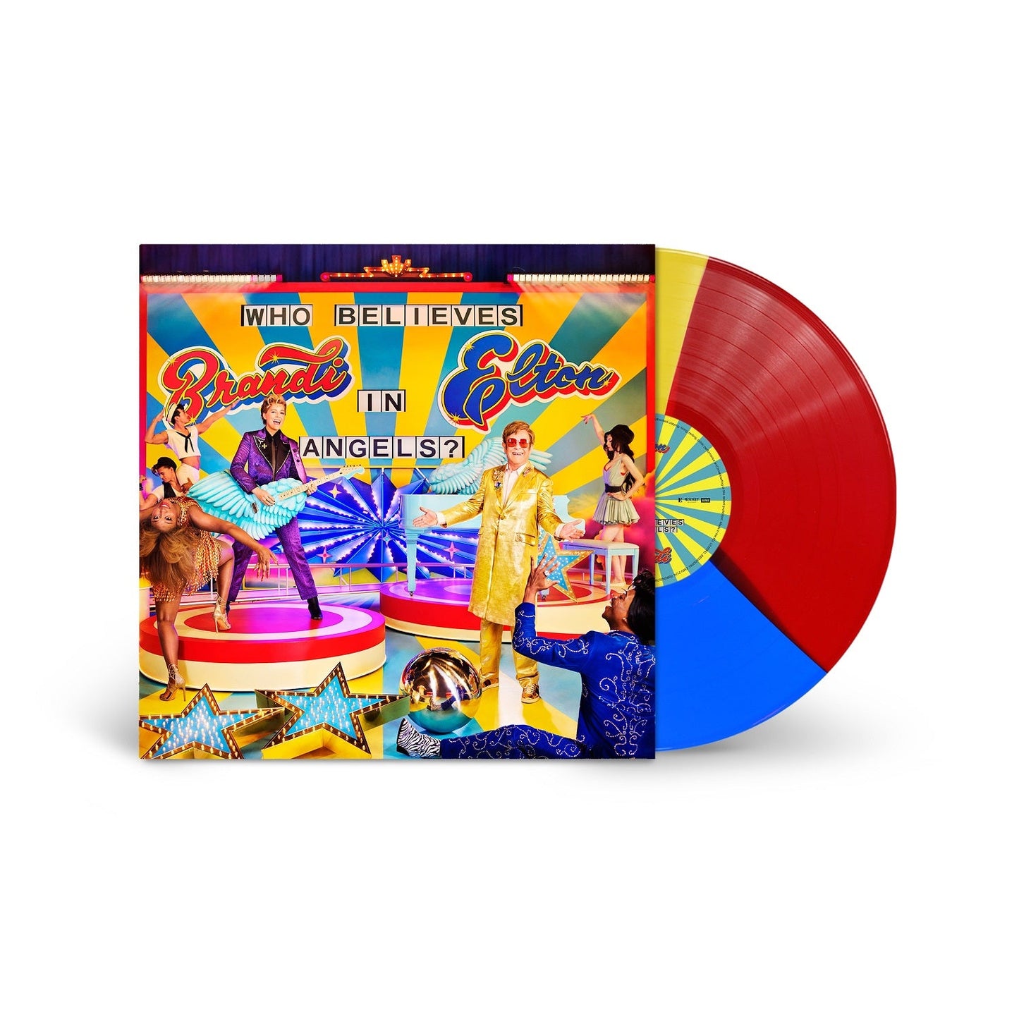 Elton John & Brandi Carlile- Who Believes in Angels? [Tri-Color LP] - LP