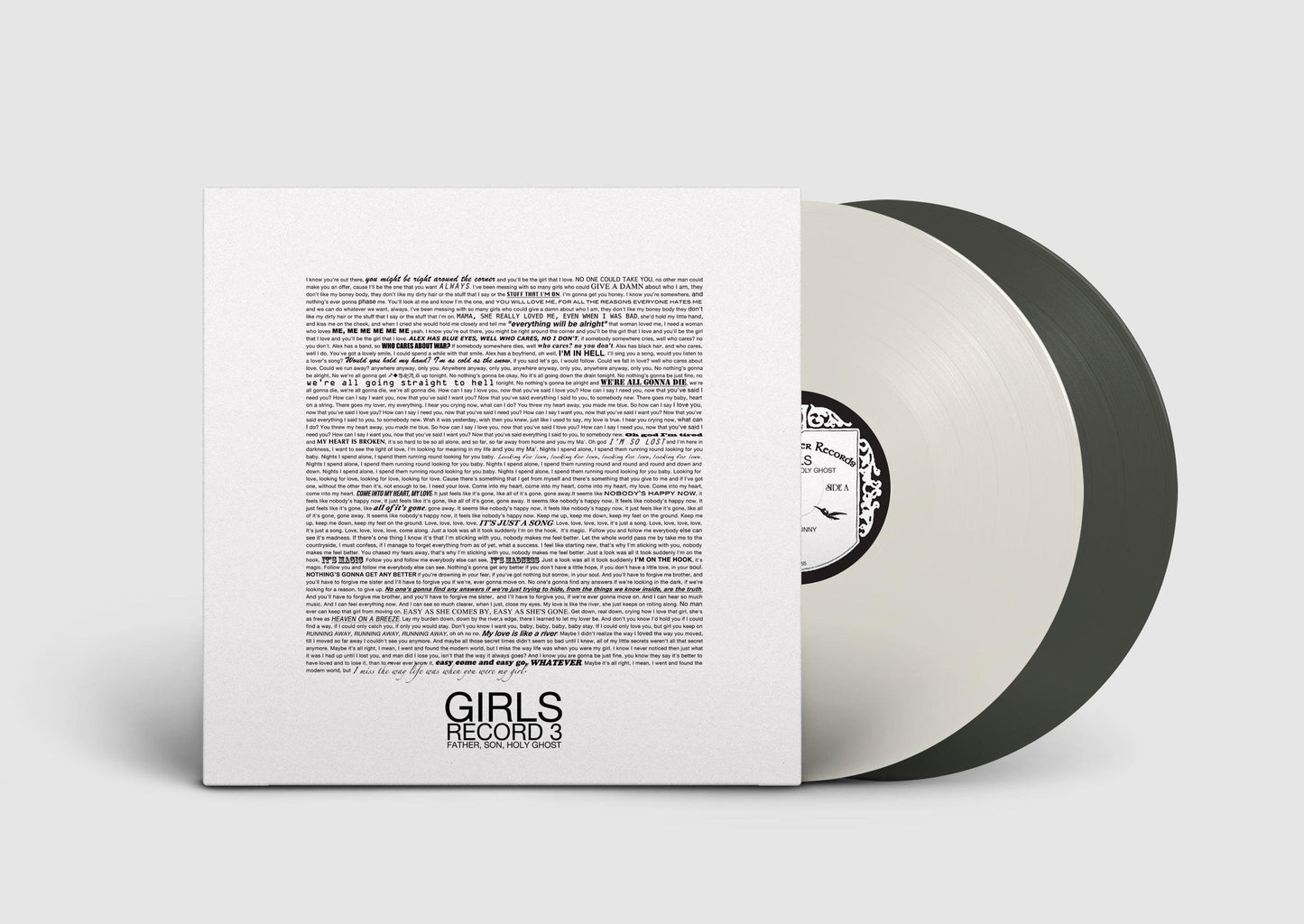 Girls- Father, Son, Holy Ghost [Milky Clear/Black Ice 2 LP] (Indie Exclusive Vinyl) - LP