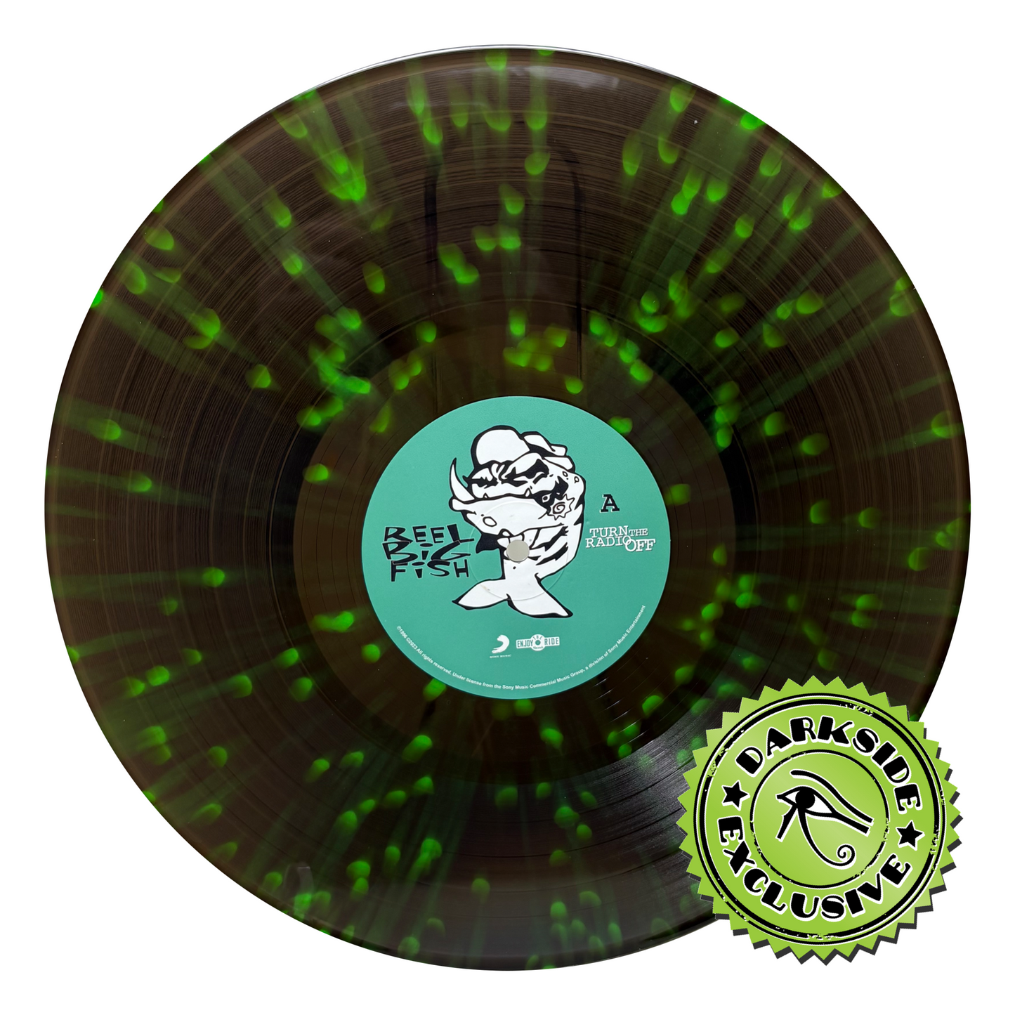 Reel Big Fish- Turn The Radio Off (Darkside Exclusive Black Ice w/ Neon Green Splatter Vinyl) - LP