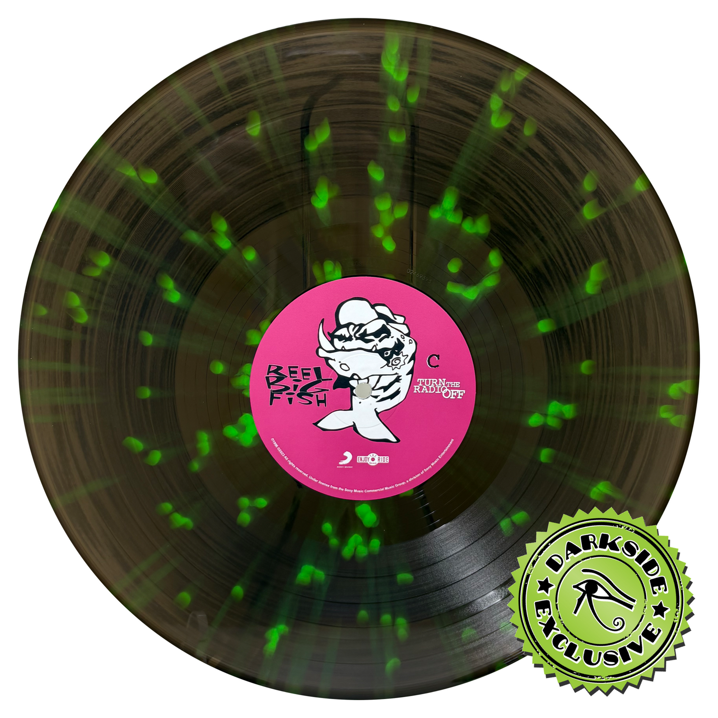 Reel Big Fish- Turn The Radio Off (Darkside Exclusive Black Ice w/ Neon Green Splatter Vinyl) - LP